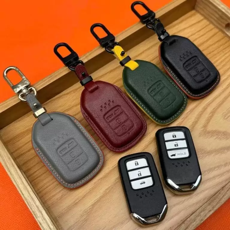 BAO DA BỌC CHÌA KHÓA Ô TÔ HONDA HANDMADE CAO CẤP